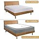PiccoCasa Boxspringbezug, dehnbarer Stoff, 4 Seiten, Bettvolant, knitterfrei, für Zuhause, elastischer Matratzenbezug, passend für Matratzen bis zu 35,6 cm, Kadettengrau, King