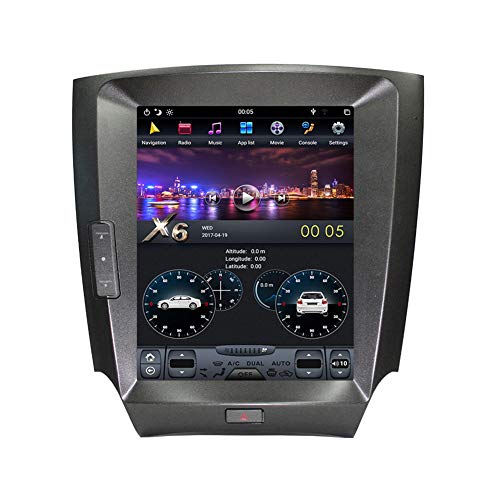 Flyunice 10.4 Inch Android 8.1 IPS Screen Tesla Style 4GB RAM Car Stereo Radio Head Unit for Lexus IS200 IS250 IS300 IS350 2006-2012 Built-in Carplay GPS Navigation Bluetooth Multimedia Player