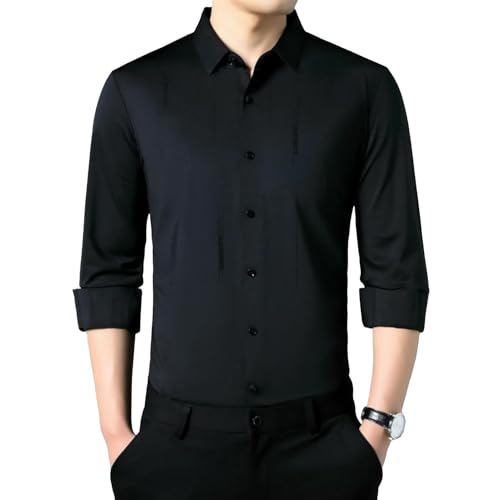 Chemise à manches longues imprimée lettres pour homme et sa coupe ajustée