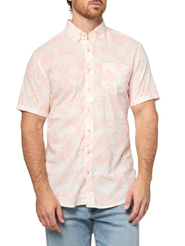 Chemise manches courtes imprimée Baja rose taille L pour homme