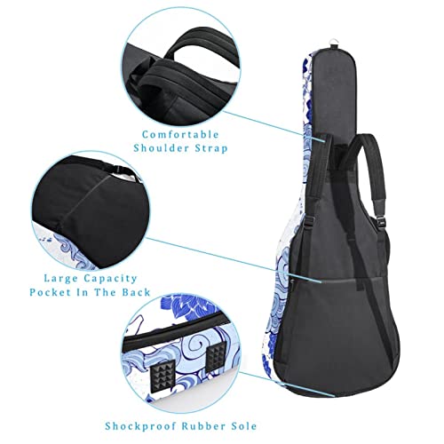 Housse de transport étanche pour guitare avec bandoulière réglable Noir/blanc, Multicolore 05, 42.9×16.9×4.7 in… - Les Beatles, Paul McCartney, John Lennon, RIngo Starr, George Harrison Housse de transport étanche pour guitare avec bandoulière réglable Noir/blanc, Multicolore 05, 42.9x16.9x4.7 in… – Image 4