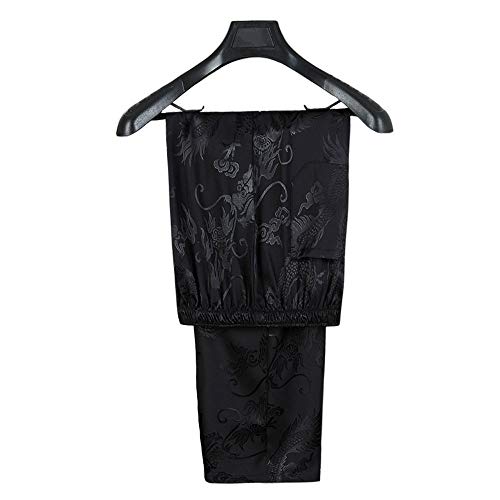 wecotton Tang Suit Men Hanfu Chinese Traditional Clothes Kung Fu Shirt Uniform Long Sleeved Coat Tops and Pants