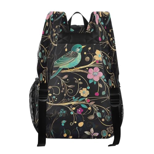 Clear Backpack for School Singing Bird Tree Transparent Bookbag for Girls See Through PVC Boy Backpacks3