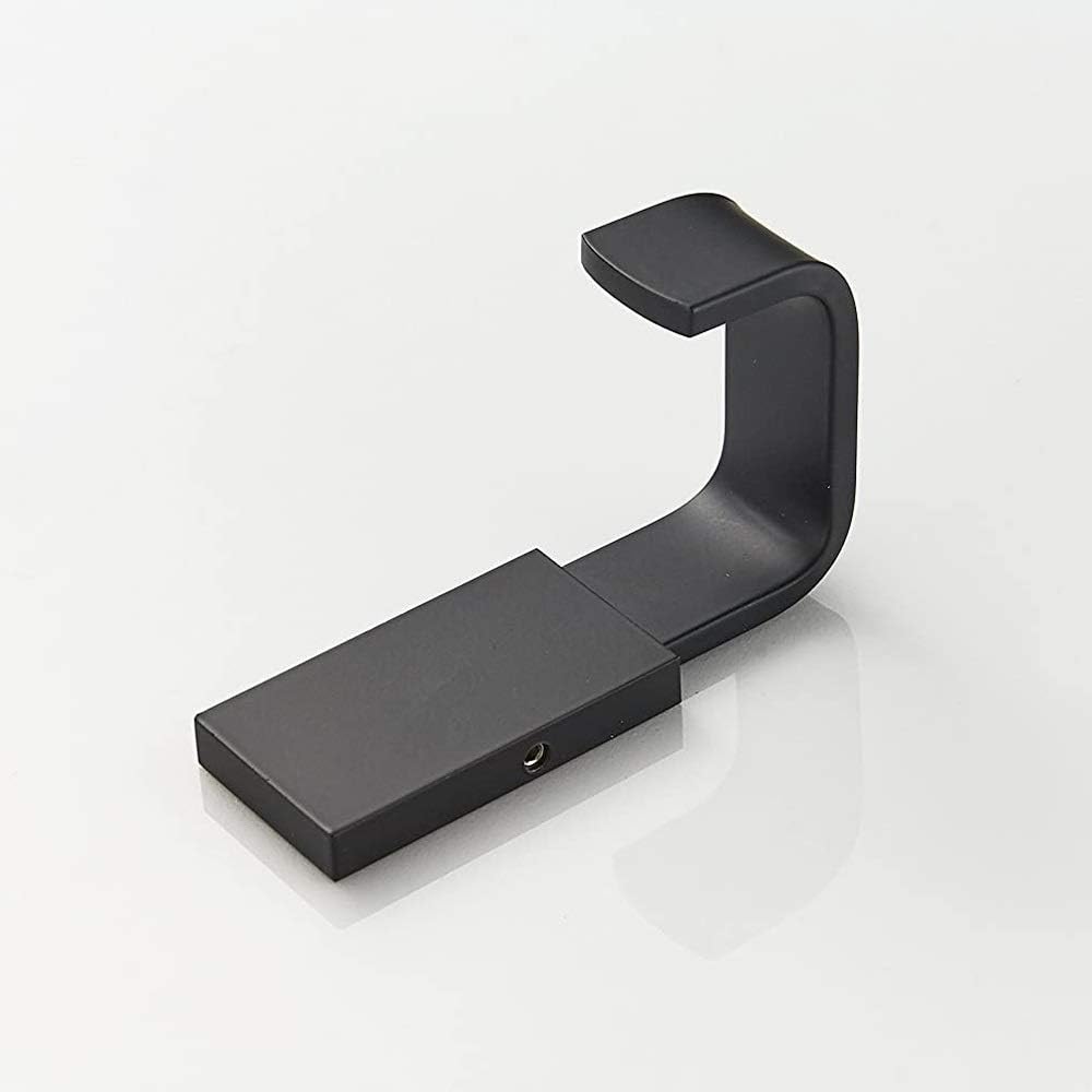 Coat Hook Brass Robe Towel Hooks Contemporary Matte Black Finish Wall Mounted