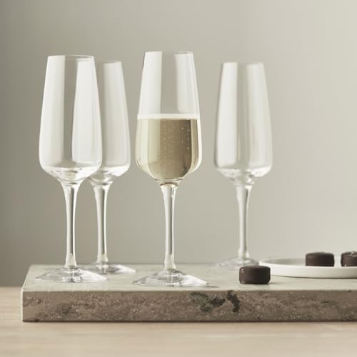 Flûte à champagne Orrefors Pulse 28 cl, verre design pour art de la table moderne