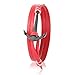 Produktbild Skipper Leder-Armband mit Schwarzem Edelstahl Anker für Damen und Herren - Rot 6977