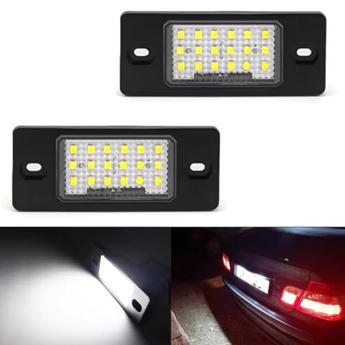 Luz de matrícula compatible con VW Tiguan 2008 y Golf 5 Wagon dos unidades traseras 2