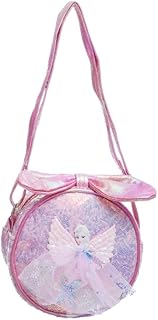 شنطة كروس جلد صناعي لامعة للاطفال من ام ام 131 بتصميم لطيف واشرطة مريحة قابلة للتعديل وتصميم متين وخفيف الوزن - متعدد الالوان