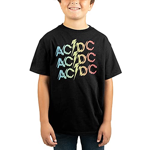 T-shirt ACDC garçon durable : fini les logos effacés sur ce haut noir ado