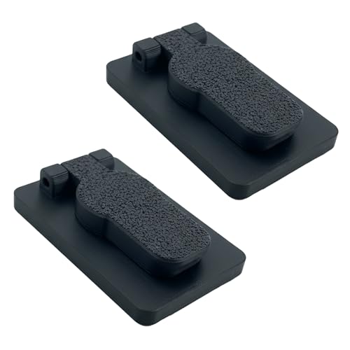 Decoralin 2Pack Keyhole Cover - Plastic Keyhole Protector - Draught Excluder - Dustproof, Draughtproof, Privacy Lock Cover – Compatible with Classic Door Locks (Not for Euro Locks) (Black)