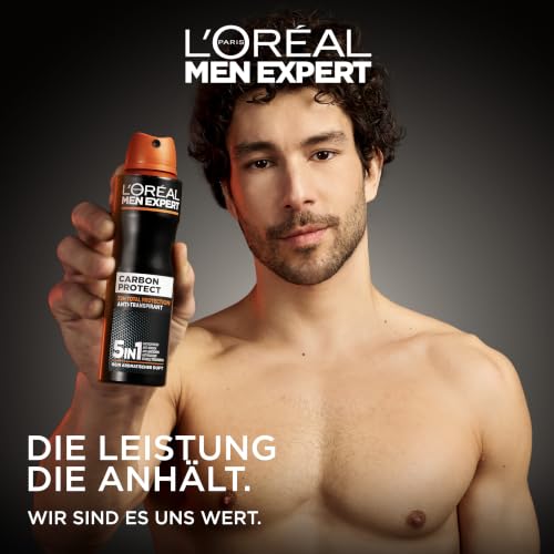 L'Oréal Men Expert Deo für Männer, 5-in-1 Deospray gegen Geruchsbildung, Nässe, Bakterien und weiße Rückstände für bis zu 48 Stunden… – Ansicht 4