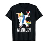 Lustige Unicorn Weintrinker Geschenkidee Einhörner