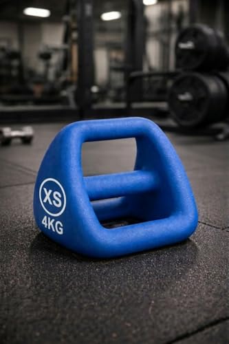 Image of Kakss 4BELL Multipurpose Gym Equipment 4-in-1 Dumbbell, Kettlebell, Push-Up Bar & Med Ball, Compact Home Workout Tool for Men & Women,(ONE PIECE) (4kg Blue)