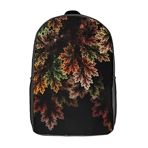 Sac à dos Fractal Classic 17 pouces unisexe pour école et voyage imprimé 3D