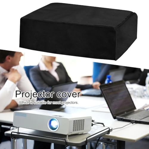 Mumusuki Beamer-Staubschutzhülle, 210D Oxford-Gewebe Wasserdicht Staubdicht Staubschutzhülle für Beamer, Projektor-Schutzabdeckung mit Verstellbarer Einzieher