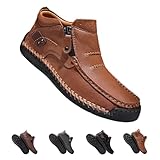 【Supportive for Daily Wear】Combining breathable materials with a focus on comfort, these mens handmade leather driving boots are perfect for commuting, leisurely walks, or everyday wear, making them a versatile addition to man's wardrobe.