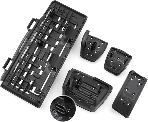 Pedales para Skoda Slavia de aluminio cepillado kit de acelerador y freno elegante 4