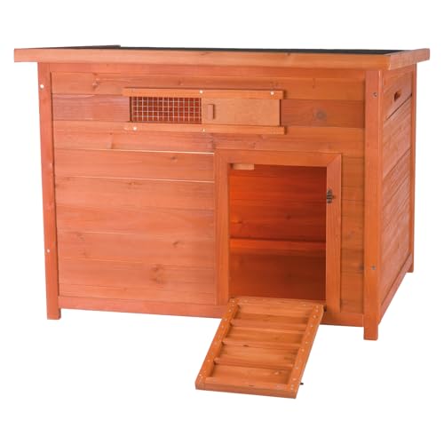 TRIXIE Natura Duck Coop – Wooden Duck House for Free