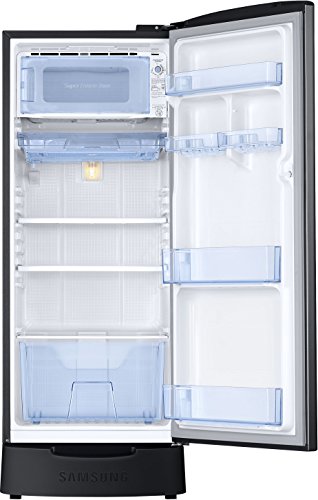 Image of Samsung 192 L 5 Star ( 2019 ) Direct Cool Single Door Refrigerator(RR20M1Z2XBS /HL, Black, Inverter Compressor)