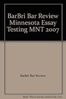 BarBri Bar Review Minnesota Essay Testing MNT 2007 0314173838 Book Cover