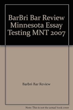 Paperback BarBri Bar Review Minnesota Essay Testing MNT 2007 Book