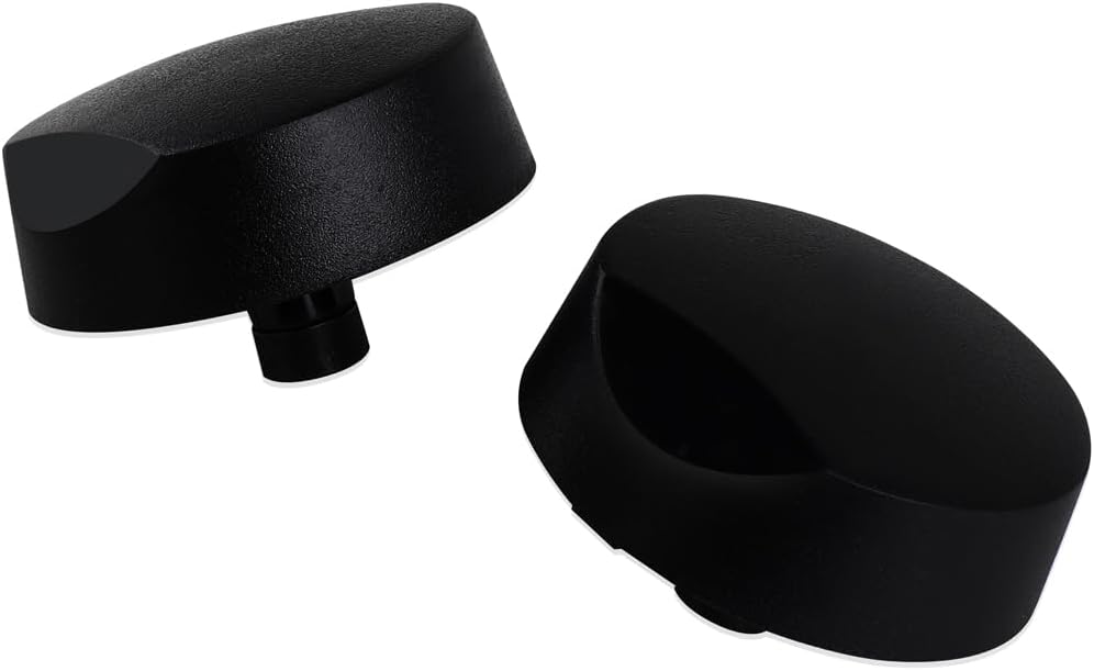 Cooktop Burner Knob, Stove Control Knob Black (2 Pack) Compatible with 82977, AP3390330, PS4271638, DE81-08738A Control knob Replacement (2)