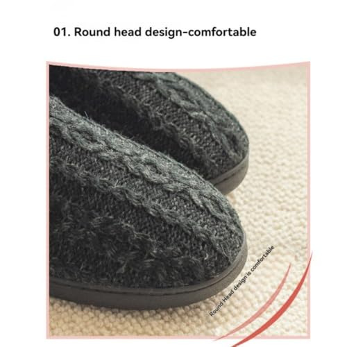 Slippers Winter Cotton Boots Couple Thick Bottom High Package Heel Velvet Home Anti-slip Shoe2