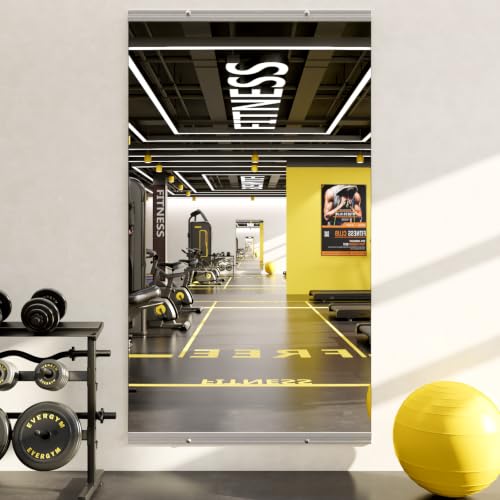 Image of LOAAO Gym Mirror, 54 inchx30 inch, 1 PCS, Tempered Glass
