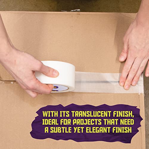 Atack Duct Tape Clear Cotton Textile, 2-Inches X 30 Yards, Easy Tear By Hand Clear Duct Tape For Commercial Use, Heavy-Duty Repair, Packing, Moving, And Outdoor Repair Weatherproof And Cold-Resistant #TOP6