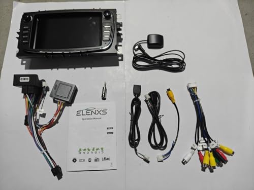 AMSLSIU Versatile In-Dash Car Stereo Compatible con Forsd Focus Makes Hands-Free Calling and Music Playback Effortless Todo Ello con La Ayuda De Siris U Otros Asistentes De Voz, Negro, 4+64G
