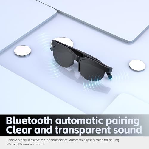 Image of Smart Glasses with Bluetooth Speaker,Indoor /Outdoor Sunglasses for Men Women,Voice Control