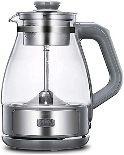 1L Wasserkocher aus Glas, Öko-Wasserkocher, Bpa-freier kabelloser Wasserkocher mit Edelstahl-Innendeckel und -Boden…