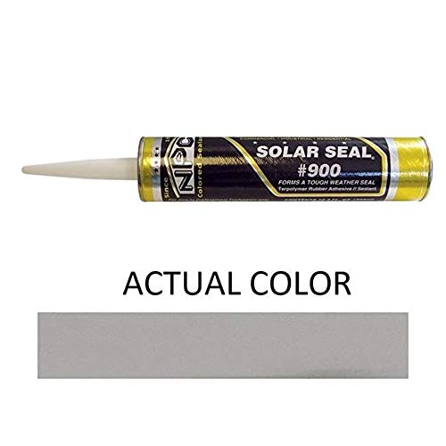 Eagle 1 Npc N.900 Solar Seal 3 Pack - For Metal Roofing Flashing/Panels, Vinyl And Fiber Cement Siding, Fiberglass, Cedar, Brick & Masonry, Sky Lights, Sun Rooms, Truck Rv Trailers, Flashing (3, Gray) #TOP1