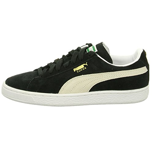 Image of PUMA Men's Suede Classic+ Sneakers, Black-White, 8.5 UK 29 EU 41 1 /2