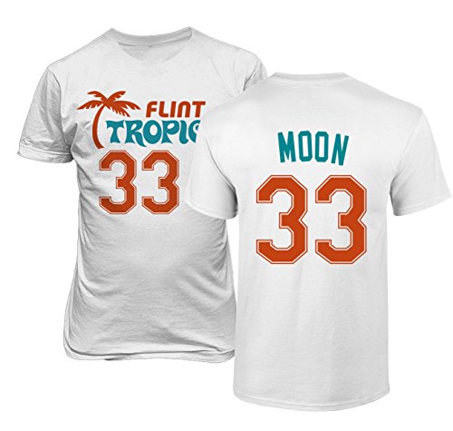 Camiseta masculina Flint Tropics Jackie Moon 33 Semi Pro de baloncesto miniatura 1