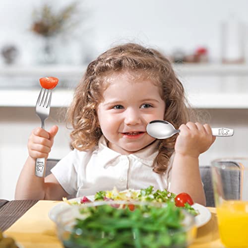 16 Pieces Toddler Utensils Kids Silverware Set, Dishwasher Safe, Ideal for Kids Ages 1-5
