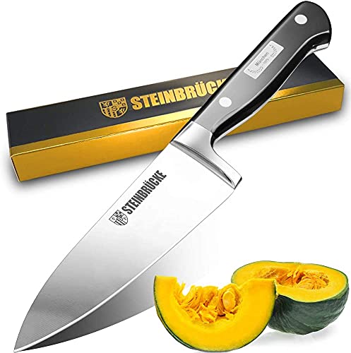 Motovecor Chef Knife 6 Inch - Sharp Kitchen Knife Forged from German High Carbon Stainless Steel with Ergonomic Handle and Full Tang, Versatile Cooking Knife for Home Gourmet Restaurant