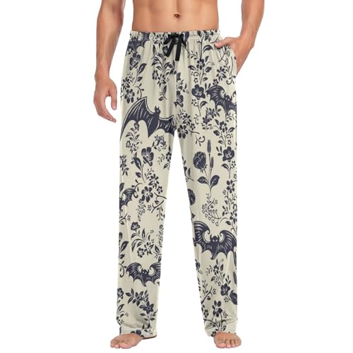 JUDIAN English Bulldog Men's Pajama Bottoms Soft Sleep Pant with Pockets Sleep Pj Lounge Pants for Men4
