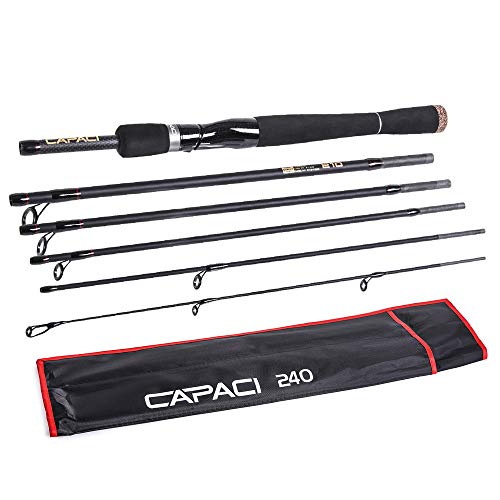 Canne à pêche moulage de charbon HUIOP 2,1m télescopique 6 sections