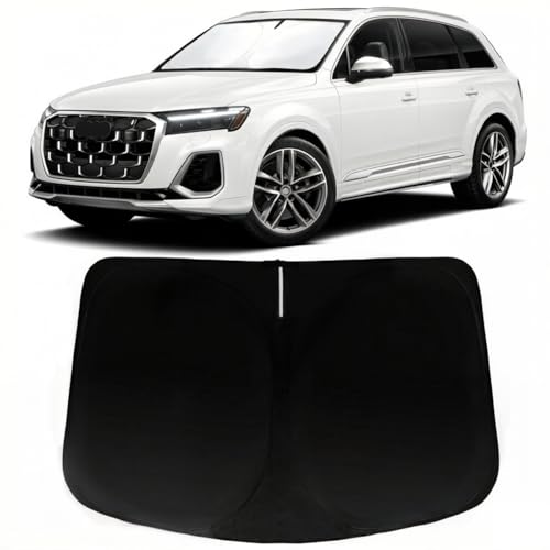 Image of Car Front Windshield Sun Shade for Telluride Q7 2016-2025, Car Window SunShades Shield Cover Visor Protector with 240T Reflective Fabric UV & Sun Heat Protection Accessories