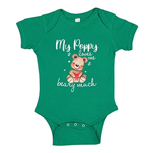 My Poppy Loves Me Beary Much Baby One Piece Bodysuit Or Toddler Shirt Poppy Baby Gift for Baby Boy or Girl