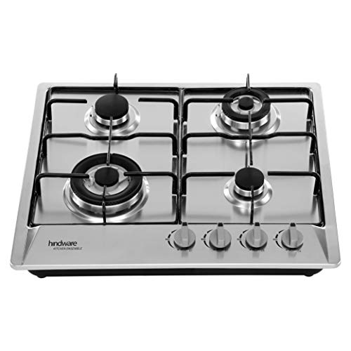 Compare Hindware Athena Stainless steel 4 Burner Gas Stove, Auto