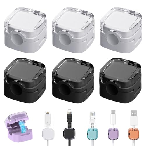 Ya en mundofriki.es: 6 Piezas Clip de Cable, Organizador Cable Escritorio Ajustables, Soporte para Cables Autoadhesivo Gestión de Cables Magnéticos Sujeta Cables para Mesillas de Noche, Cocinas, Oficinas (Blanco & Negro)