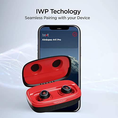 Image of boAt Airdopes 441 Pro Bluetooth Truly Wireless in Ear Earbuds with mic, Upto 150 Hours Playback, Sig