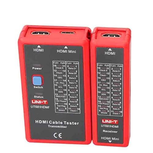 Tester HDMI UT681HDMI Uni-Trend con apagado automático y manual para cables de datos de alta definición