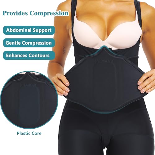 Ab Board Post Surgery Liposuction 360 Lipo Foam Abdominal Compression Board for Tummy Tuck BBL Recovery – Stomach Board for Faja Flattening and Lipo Foam Pads for Lipo Recovery Support Black3