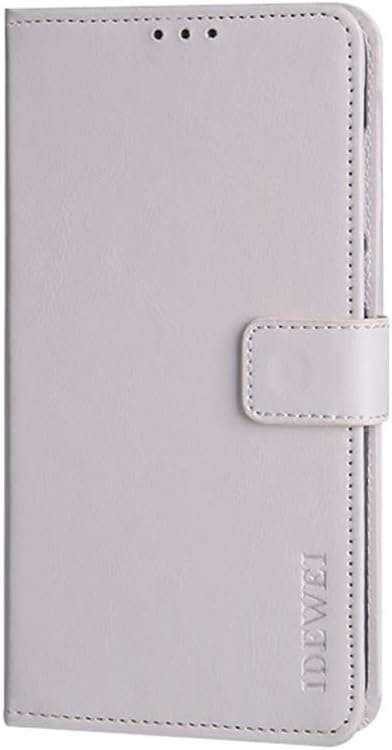 جراب COQUE E10 ، محفظة جلدية قلاب مع فتحة بطاقة لهاتف Elephone E10(White)