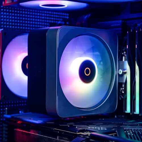Image of Delta A40 EX BK ARGB Full Cover Shell CPU Cooler,Direct-Touch Φ6mm*4 Heatpipes,TDP 200W,Powerful Silent PWM Cooling Fan,for Intel LGA 115X /1200 /1700 /1851,AMD AM4 /AM5
