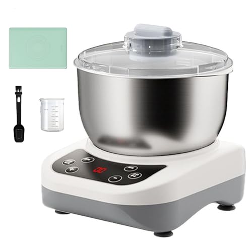 Batidora De Masa De 7l/9l, Amasadora Automática De 200w con Función De Fermento, con Tapete para Amasar, Cepillo Y Vaso Medidor, Amasadora Eléctrica Hornear En Casa 7L