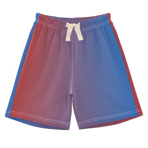J JOYSAY Red Bright Blue Gradient Toddler Baby Boy Shorts Jogger Shorts with Drawstring Elastic Waist Pencil Cups for 3T Baby Toddler